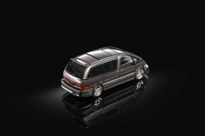 MORTAL 1:64 Classic MPV Previa Van Brown Diecast Toys Model Car Collection Gifts