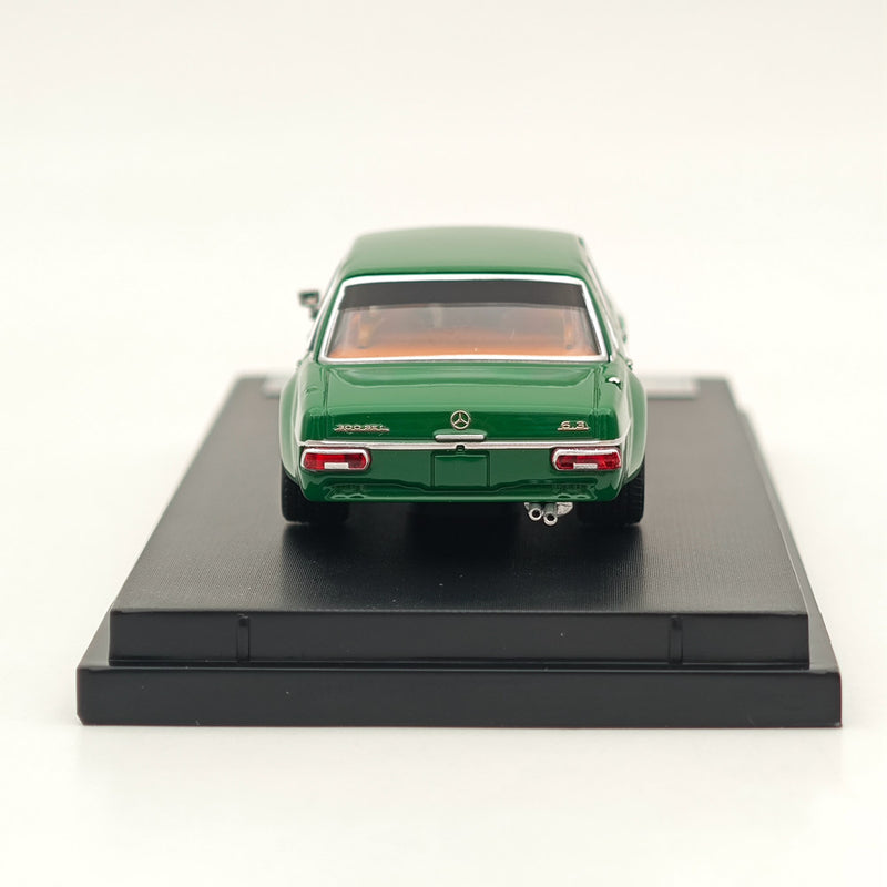 BSC 1:64 Mercedes Benz 300SEL W109 AMG Green Diecast Car Model Toy Collections