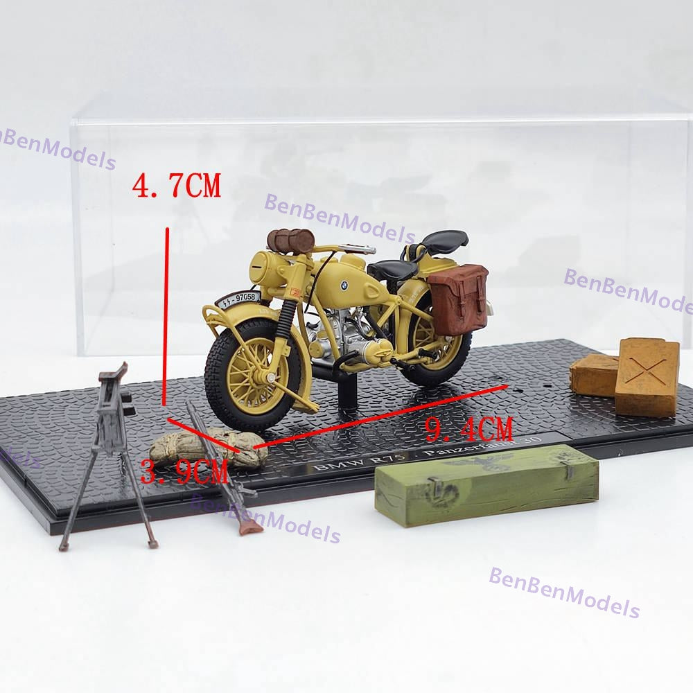 1:24 BMW R75 Panzerfaust 30 World War II 1939-1945 Motorcycle Diecast Model