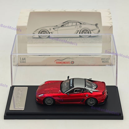 RM 1:64 599XX Racing Sports Model Diecast Car Model with Openable Hood