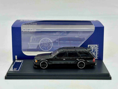 YS 1:64 E-CLASS ESTATE S124 2.5-16 EVO II Style Bodykit Diecast Toys Metal Car Model Miniature Collection Gifts
