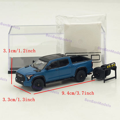 1/64 GCD Tundra TRD Pro Pickup Truck Blue Diecast Metal Car Limited