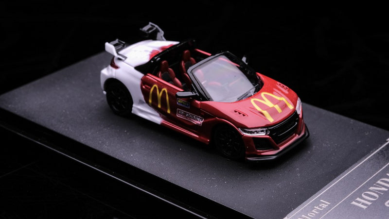 Pre-sale Master 1:64 Honda S660 Mugen Convertible Diecast Toys Car Models Collection Miniature Hobby Gifts