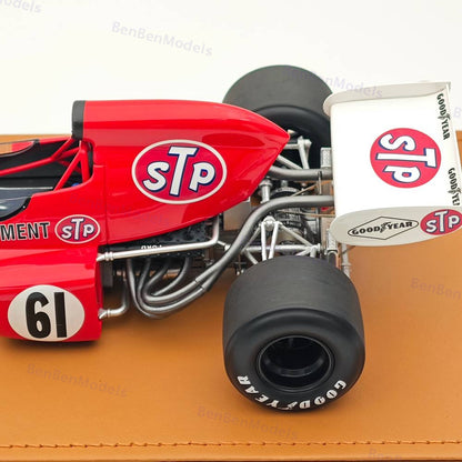 Tecno 1/18 March 721X 1972 Race Of Champions Ronnie Peterson #61 TM18-288C