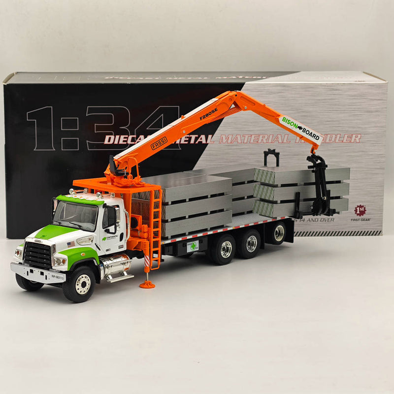 FIRST 1:34 Freightiner M2-114SD Fassi Boom Material Handler with Drywall Stacks