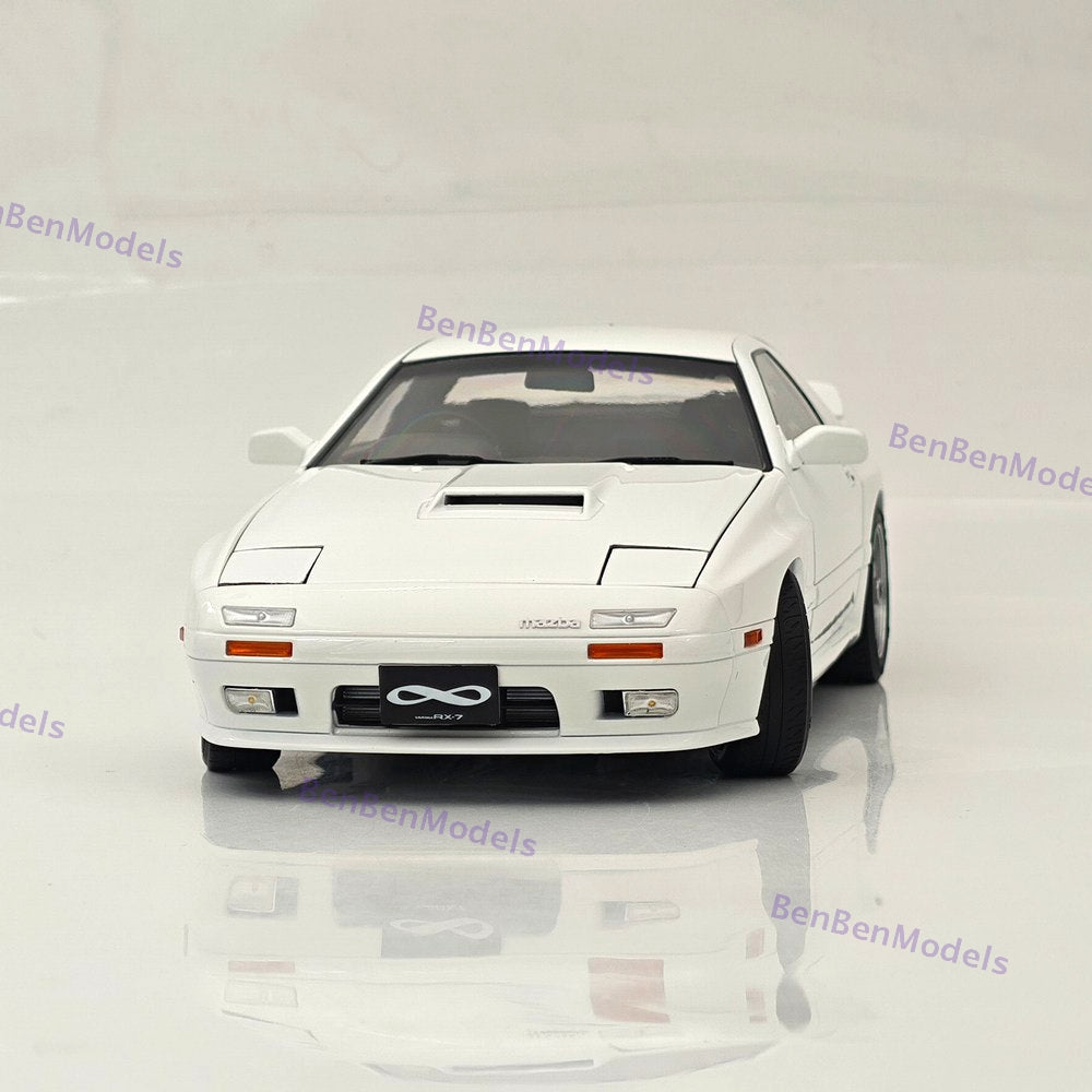1/18 TopArt MODEL MAZDA RX7 FC3S 1989 White Diecast Model Toy Car Gifts