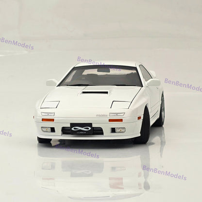 1/18 TopArt MODEL MAZDA RX7 FC3S 1989 White Diecast Model Toy Car Gifts