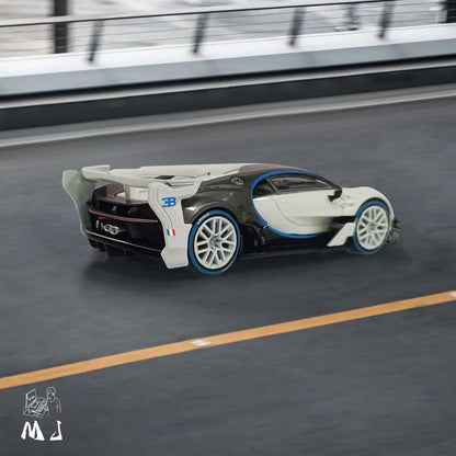 Bugatti Vision GT Gulf Miniature Diecast Toys 1:64 Modèles de voitures Collection Cadeaux Édition limitée 