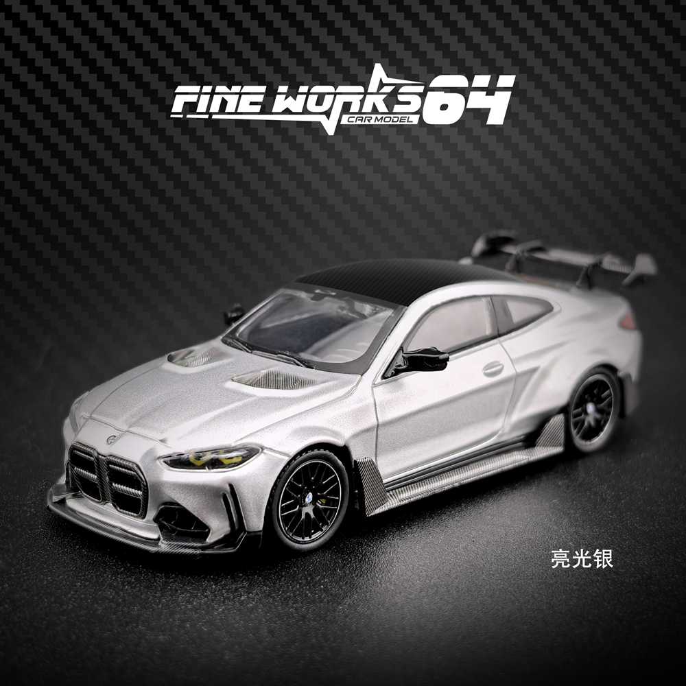 Fine Works 1:64 BMW G82 M4 ADRO BODY KIT Miniature Diecast Toys Car Models Collection Gifts