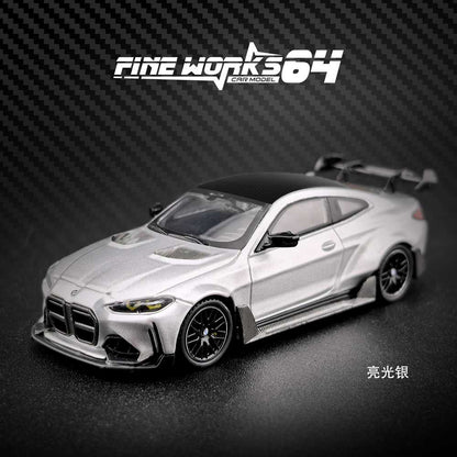 Fine Works 1:64 BMW G82 M4 ADRO BODY KIT Miniature Diecast Toys Car Models Collection Gifts