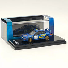 Hobby Japan 1:64 IMPREZA WRC 1997 #8 RAC RALLY Blue Diecast Model HJR642041F