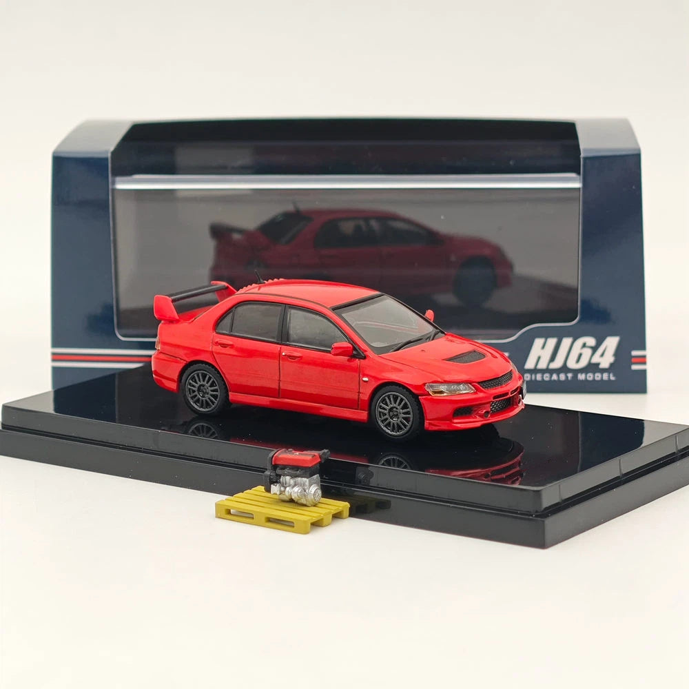 Hobby Japan 1:64 Lancer GSR Evolution IX MR w/ Engine Display Diecast model