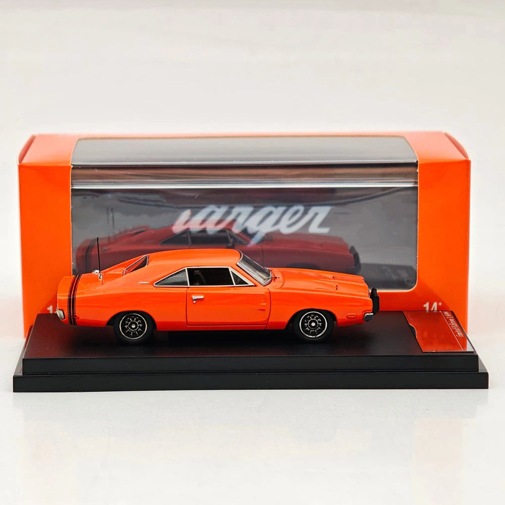 1:64 Mini Forge 1969 Charger R/T Red Diecast Metal Car Limited Collection