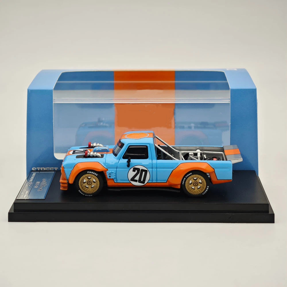 STREET WARRIOR 1:64 F-150 Performance Hoonitruck 1977 Gulf #20 Diecast Model Car Limited Collection