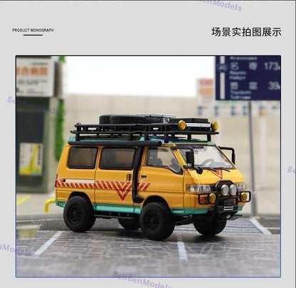 Autobots Models 1:64 Mitsubishi Delica 4X4 Star Wagon Van Diecast Toys Car Miniature Vehicle Hobby Collectible Gifts