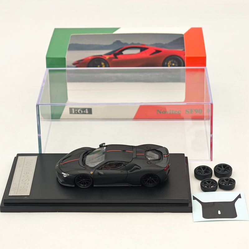 Fine model 1:64 Scale Novitec Ferrari SF90 Diecast Models Car Collections Black