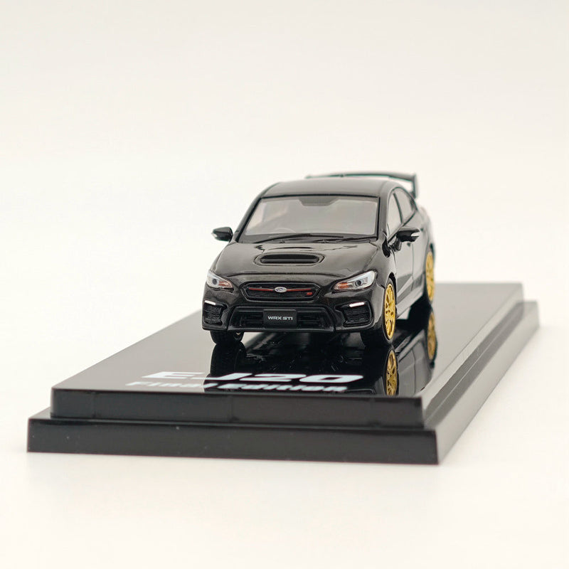 1/64 Hobby Japan Subaru WRX STI EJ20 Final Edition With Engine Black Diecast Car Limited Collection Auto Toys Gift