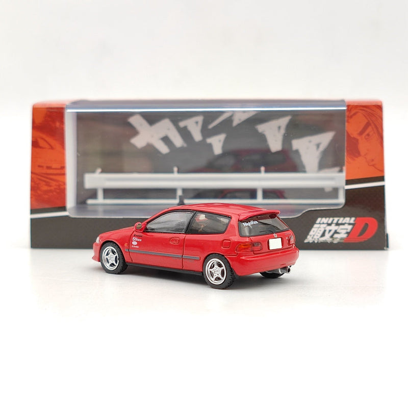 Hobby Japan 1:64 Honda Civic (EG6) Myogi Night Kids Shingo Shoji Red HJ641017HR Diecast Toys Car Models Collection Gifts