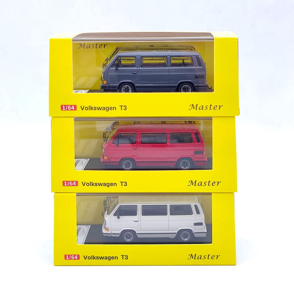 Master 1:64 Porsche B32 Joint name VW T3 Multivan 1985 Van Diecast Toys Car Models Miniature Vehicle Hobby Exquisite Gifts