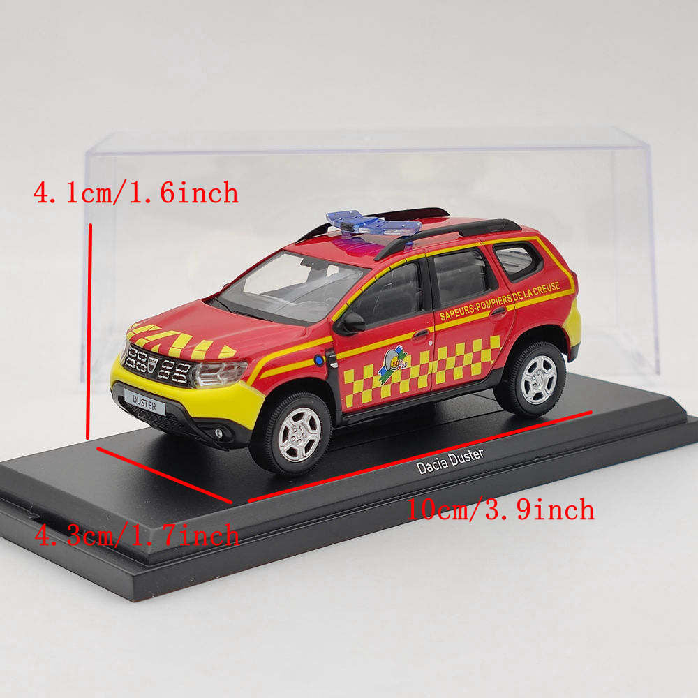 1/43 Norev Dacia Duster 2020 Sapeurs Pompiers De La Creuse Diecast Models Car Toys Gift