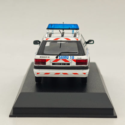 Modèle réduit de voiture moulé sous pression Norev RENAULT 21 NEVADA 1991 SAMU 10, 1/43, collection blanche 