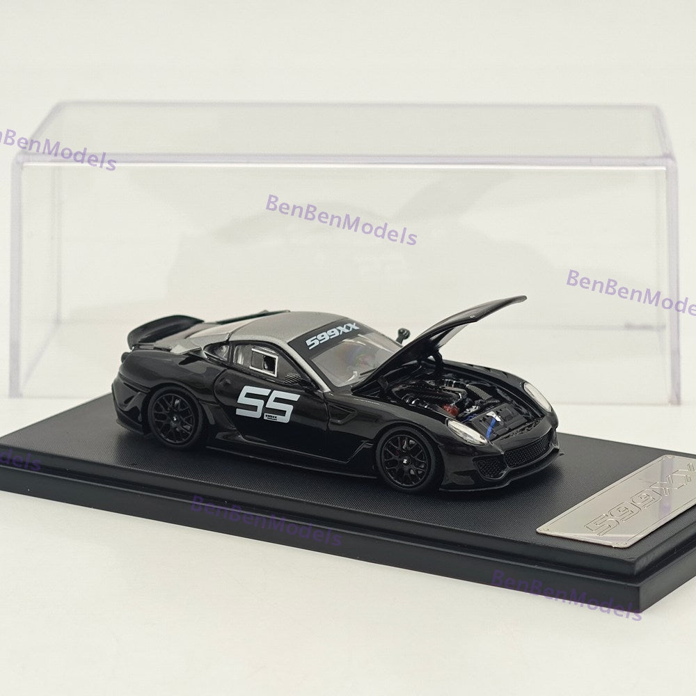 RM 1:64 599XX Racing Sports Model Diecast Car Model with Openable Hood