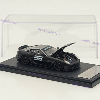 RM 1:64 599XX Racing Sports Model Diecast Car Model with Openable Hood