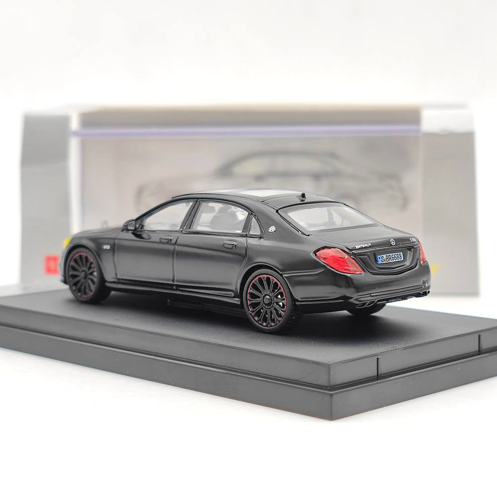 Prévente Master 1/64 Mercedes Benz Maybach Classe S S560 Jouets moulés sous pression Modèles de voitures Collection automatique Cadeau Noir 