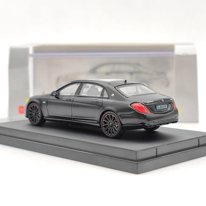 Prévente Master 1/64 Mercedes Benz Maybach Classe S S560 Jouets moulés sous pression Modèles de voitures Collection automatique Cadeau Noir 