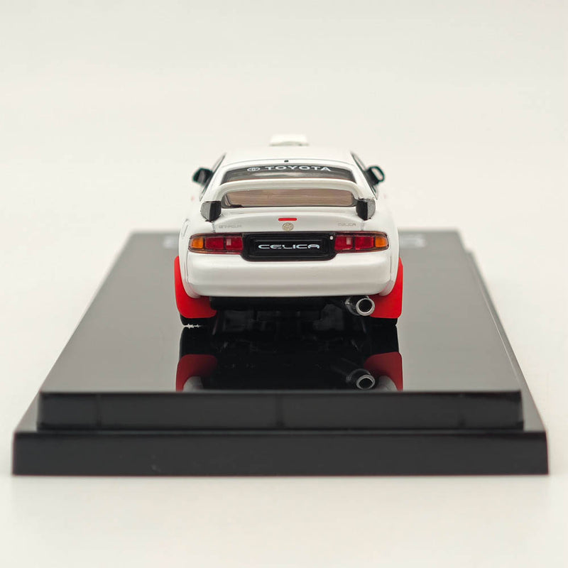 Hobby Japan 1/64 Toyota CELICA GT-FOUR WRC Edition (ST205) Customized Version / 8 Spokes Wheel HJ641064CW White Diecast Models Car Collection