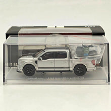 Fine Works64 x Mini Kars 1/64 F-150 Carroll Shelby Pickup Sport Truck Model Silver Gray Stripe Diecast Model Car Collection - with Accessories