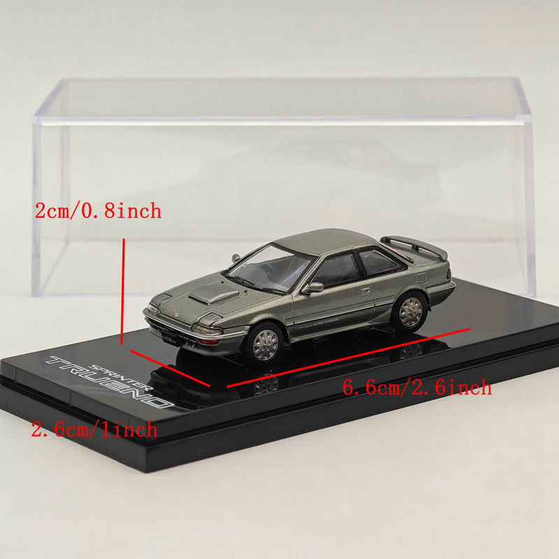 Hobby Japan 1/64 Toyota SPRINTER TRUENO Grayish Green Metallic GT-Z AE92 Diecast