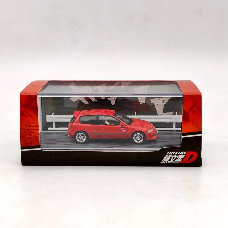 Hobby Japan 1:64 Honda Civic (EG6) Myogi Night Kids Shingo Shoji Red HJ641017HR Diecast Toys Car Models Collection Gifts