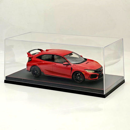 1:18 Acrylic Display Case with Leather Base Dustproof Transparent Model Car Box
