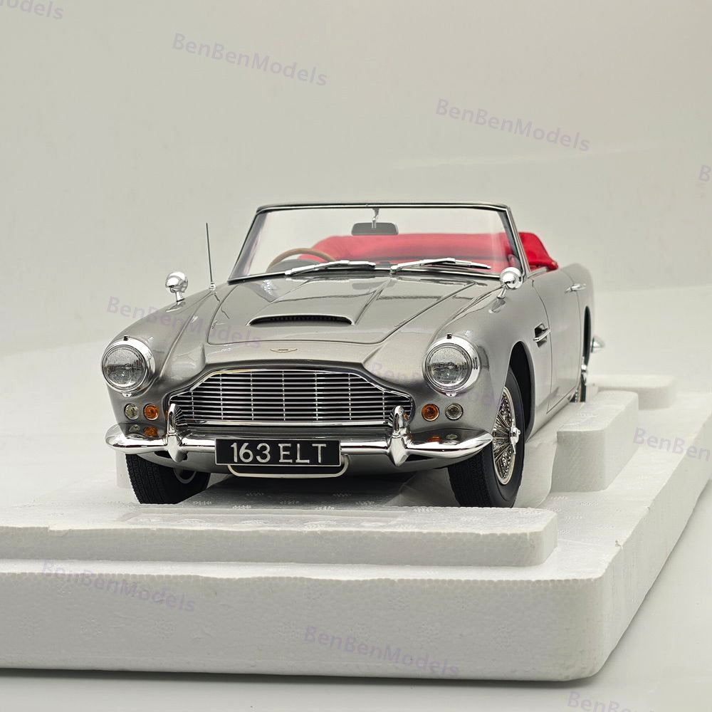 12ART 1/12 Scale 12-ART0108020 Aston Martin DB4 DHC Silver 1962 Resin Model Car