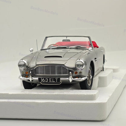 12ART 1/12 Scale 12-ART0108020 Aston Martin DB4 DHC Silver 1962 Resin Model Car
