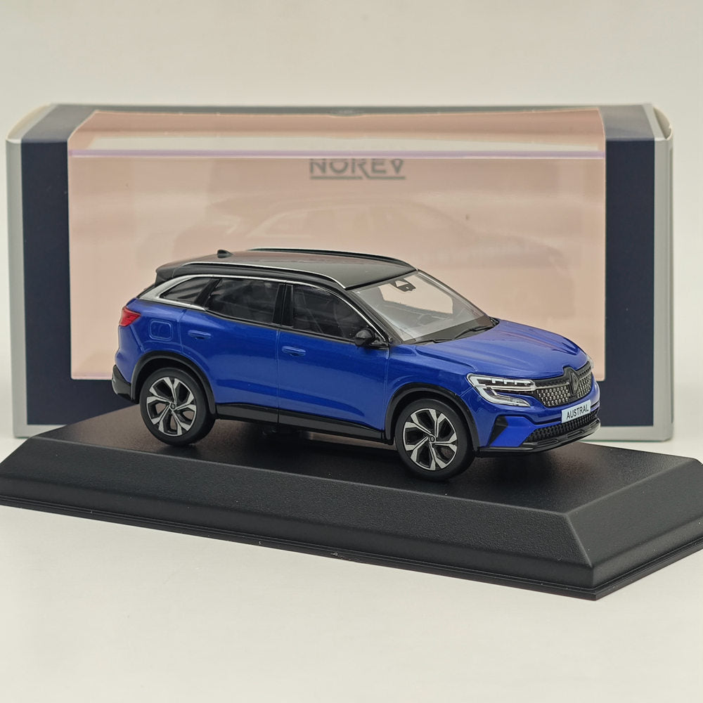 1/43 Norev Renault Austral E-tech Full Hybrid Diecast Model Cars Collection Blue