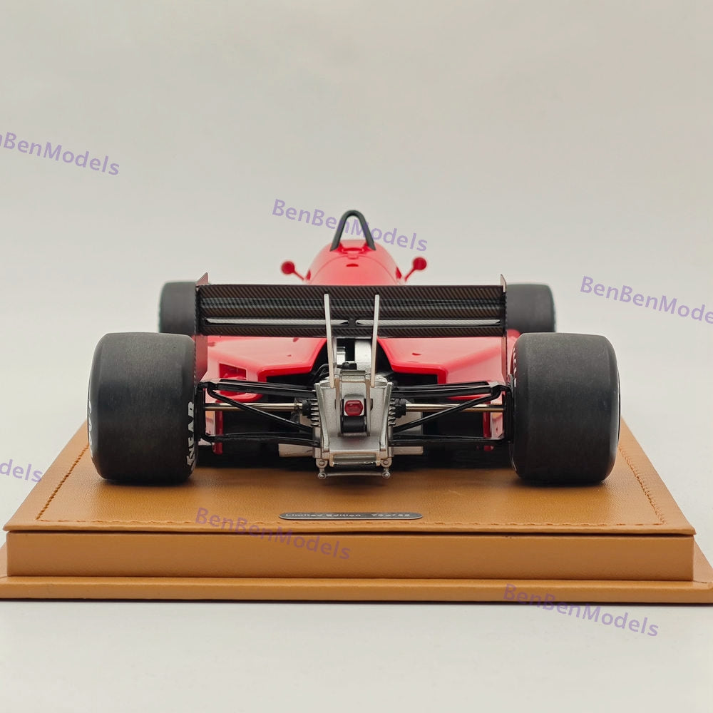 1/18 Tecnomodel Ferrari F1 F637 INDY #0 1986 TEST DRIVE FIORANO Red Resin Model