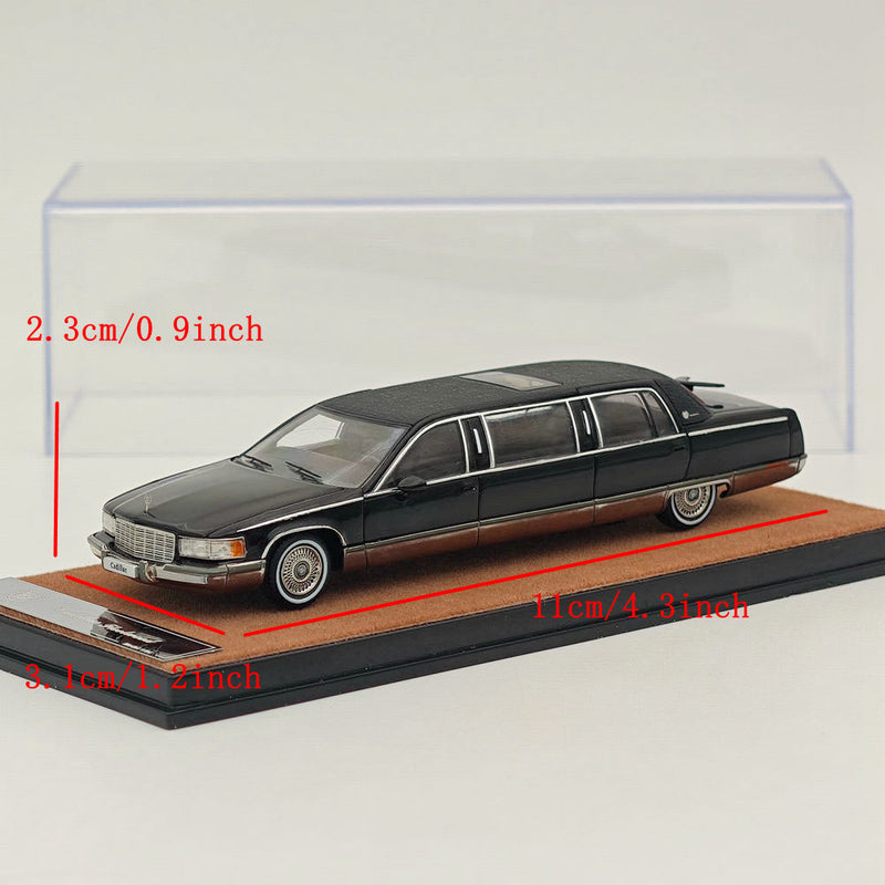 1/64 Cadillac Fleetwood extended edition Black Alloy Diecast Models Car Collection
