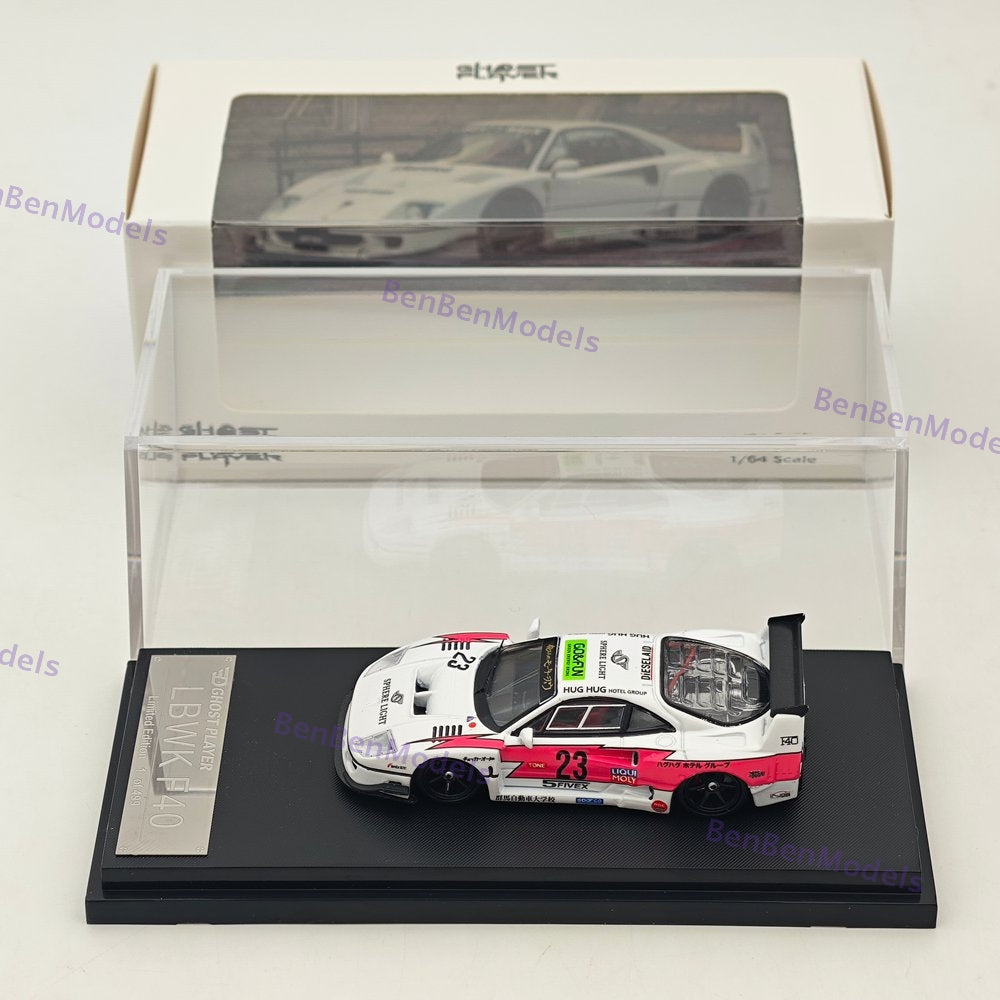 1/64 Ghost Player F40 #23 LBWK Racing Sports Model Diecast Metal Car Limited