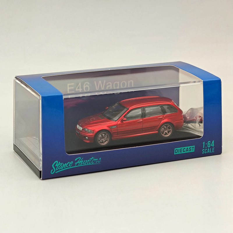 1:64 Stance Hunters E46 Wagon Diecast Model Car Limited Collection Red