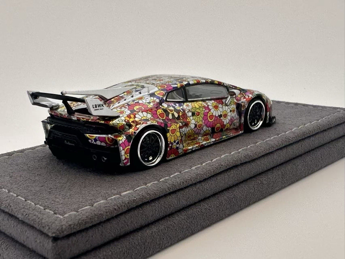 DAP 1:64 Lamborghini Supercar Voiture de course Livrée Roues portantes Modèle de voiture moulé sous pression Jouets Cadeau