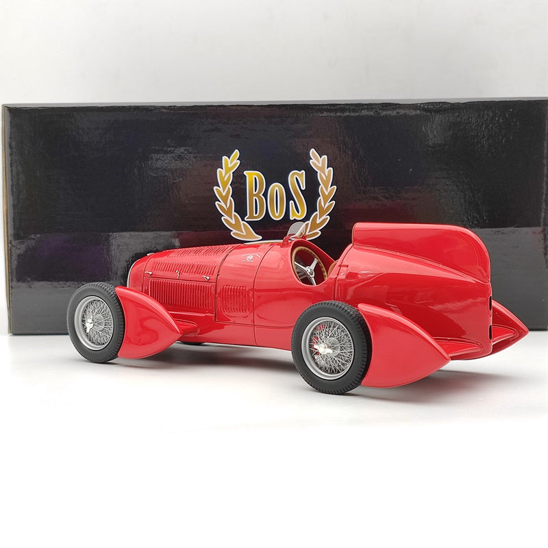 1/18 BOS Alfa Romeo Tipo B P3 Aerodynamic 1934 Red BOS066 Resin Model Limited