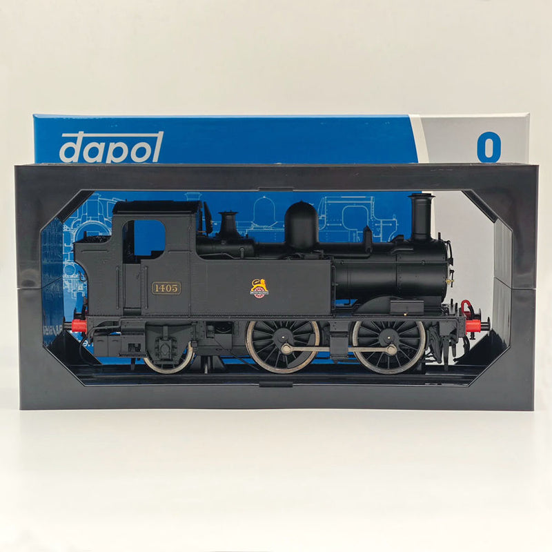 Dapol 7s-006-021 O Gauge 14xx Class BR Early Crest Black 1405 21DCC -Locomotive