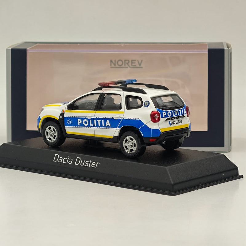 1/43 Norev Dacia Duster 2019 Politia Romana Diecast Models Car Collection White