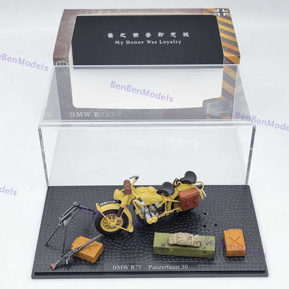 1:24 BMW R75 Panzerfaust 30 World War II 1939-1945 Motorcycle Diecast Model In Stock - US