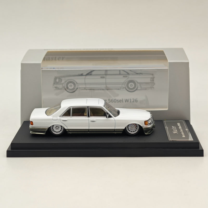 Master 1:64 Mercedes-Benz S560sel W126 Diecast Toys Car Models Miniature Hobby Collection Gifts