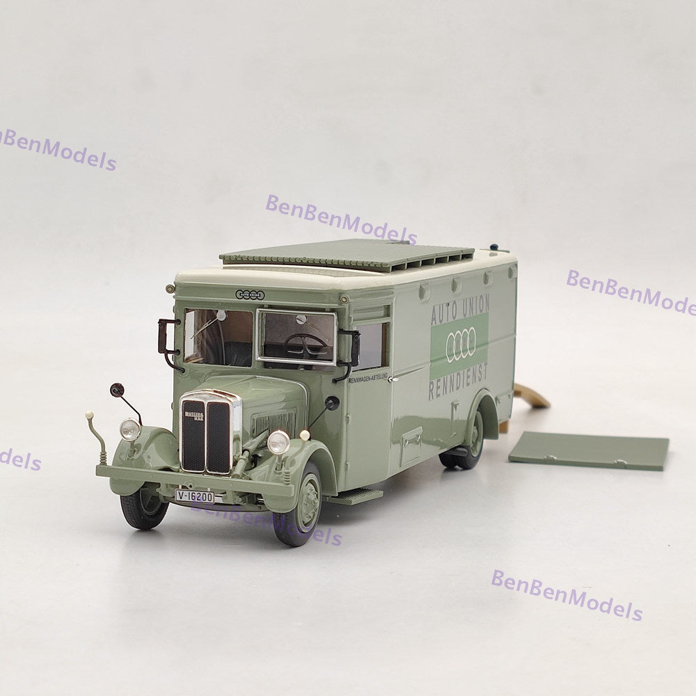 1:43 NEO BUSSING NAG TRUCK AUTO UNION RENNDIENST CAR TRANSPORTER 1934 NEO46445