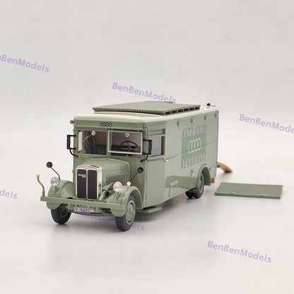 1:43 NEO BUSSING NAG TRUCK AUTO UNION RENNDIENST CAR TRANSPORTER 1934 NEO46445