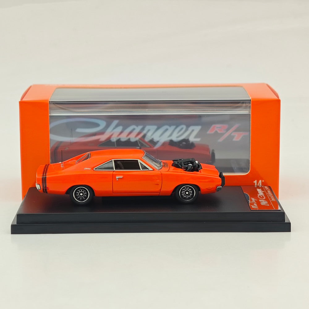 Mini Forge 1:64 1969 Charger Red with 1600 HP Twin-Turbo LS Diecast Motor